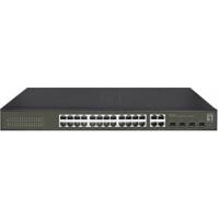 LevelOne GES-2128 netwerk-switch Managed L2 Gigabit Ethernet (10/100/1000) Zwart - thumbnail