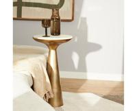 Starfurn Bijzettafel Essy Small | Wit marmer 38 cm - thumbnail