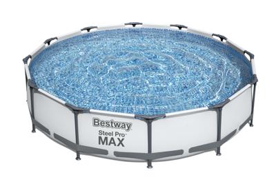 BESTWAY Steel Pro Max bovengronds zwembad - Rond - Diameter 366 x 76 cm, patroonfilter