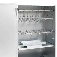 BBQ-rookoven met houtsnippers 44,5x29x83 cm staal - thumbnail