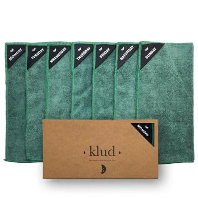 Klud Microvezel vaatdoekjes Oily groen, per 7 Klud Microvezel vaatdoekjes Oily groen, per 7