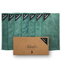 Klud Microvezel vaatdoekjes Oily groen, per 7 - thumbnail