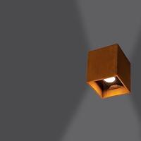 SLV Up - downlighterRusty Square 18cm roestbruin - 1004650 - thumbnail