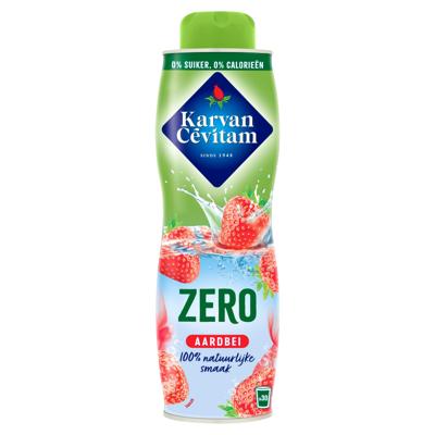 Siroop karvan cevitam aardbei 0 suiker 600ml | 6 stuks