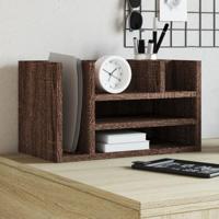 VidaXL Bureau organiser 44,5x24x25 cm bewerkt hout bruin eikenkleur - thumbnail