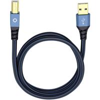 Oehlbach USB Plus B - USB - printerkabel type A naar type B - PVC-mantel - OFC, blauw/zwart - 10m - thumbnail
