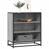 Dressoir 68x35x76 cm bewerkt hout en metaal grijs sonoma - thumbnail