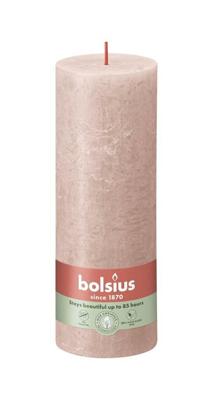 Bolsius rustiek stompkaars 190/68 roze Bolsius rustiek stompkaars 190/68 roze