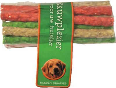 Rol a 20 munchy staaf 9/10 mm/12 cm assorti Kauwplezier Gebr. de Boon - Gebr de boon