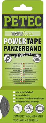 PETEC textieltape "power tape panzerband" power tape black 5mtr.