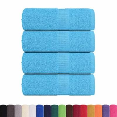 VidaXL Gastendoekjes 4 st 30x50 cm 360 g/m² 100% katoen turquoise