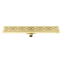 Best Design Douchegoot Nancy Met Flens 90x7x7 cm RVS Mat Goud - thumbnail