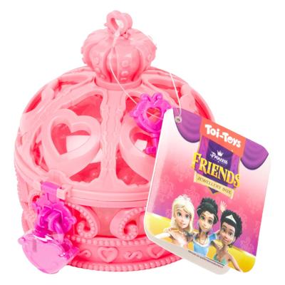 Toi-Toys Princess friends kroon sieradendoos met accessoires