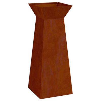 VidaXL Pilaar plantenbak zilver 40 x 40 x 100 cm VidaXL Pilaar plantenbak zilver 40 x 40 x 100 cm