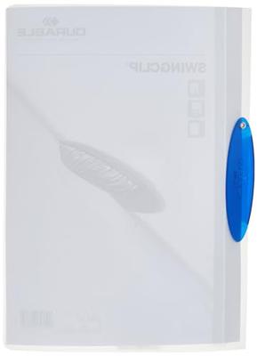 Durable klemmap Swingclip transparant blauw