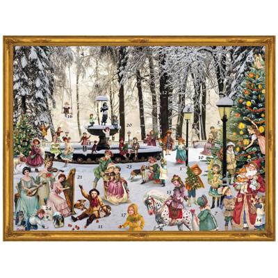 Adventskalender Besneeuwde Fontein Adventskalender Besneeuwde Fontein