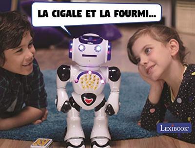 LEXIBOOK Powerman - interactieve educatieve robot voor spelen en leren, dansen, muziek spelen, educatieve quiz, speerschijven