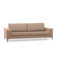 3-Zitsbank Fira Lichtbruin Stof - thumbnail
