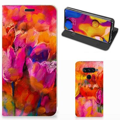 Bookcase LG V40 Thinq Tulips Bookcase LG V40 Thinq Tulips