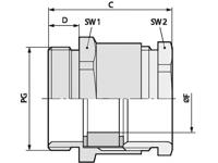 LAPP 52000260 Wartel PG21 Messing Messing 50 stuk(s) - thumbnail