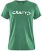 Craft 1913422 Community Logo SS Tee W - Team Green/Melange - M - thumbnail