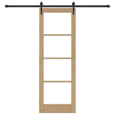 Schuifdeur ORKDAL Bruin 73.5 x 211 cm Hout en metaal