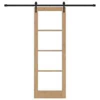 Schuifdeur ORKDAL Bruin 73.5 x 211 cm Hout en metaal - thumbnail