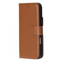NorthLife iPhone 16 Pro - Leren Afneembare 2-in-1 bookcase telefoonhoes - Cognac - thumbnail