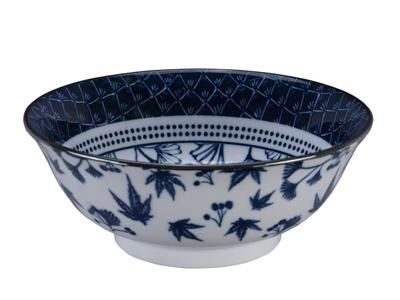 Japanse Porseleinen Noodlekom - Tokyo Design Studio - Flora Japonica - 1000ml - 20.3 x 8cm