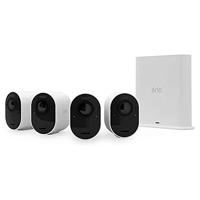 Arlo Ultra 2 draadloze WiFi-beveiligingscamera voor buiten, 4K UHD, 180˚ kleurennachtzicht, sirene, bewegingsdetectie, 2-weg-audio, Smart Hub inbegrepen, incl. proefp. Arlo Secure, 4 cam-kit, wit - thumbnail