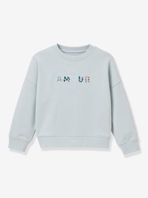 Meisjessweater Amour lichtblauw Meisjessweater Amour lichtblauw