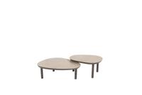 Taste by 4SO Monroe koffietafel set organische vorm 65 cm en 80 cm in Terre - thumbnail