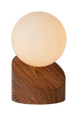 Lucide LEN - Tafellamp - Ø 10 cm - 1xG9 - Hout