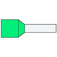 Geïsoleerde Adereindhuls 0,34qmm Turkoois penlengte = 8mm - thumbnail