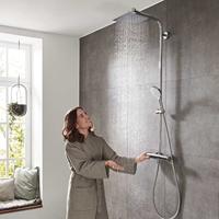 Hansgrohe Crometta e 240 1jet showerpite met thermostaat ecosmart chroom 27281000 - thumbnail