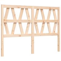 Bedframe met hoofdbord massief hout - thumbnail