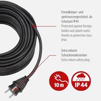 Brennenstuhl 1161450 Stroom Verlengkabel Zwart 10.00 m H05RR-F 3G 1,5 mm² - thumbnail