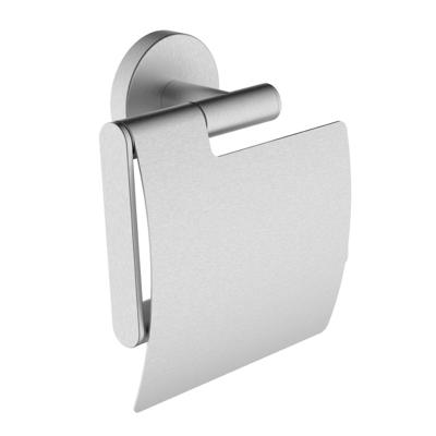 Toiletrolhouder Wiesbaden Alonzo Met Klep Geborsteld RVS Toiletrolhouder Wiesbaden Alonzo Met Klep Geborsteld RVS