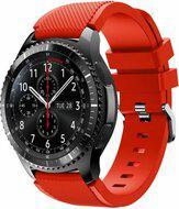 Siliconen sportbandje - Rood - Geschikt voor Samsung Galaxy Watch 3 (45mm) - Galaxy Watch 46mm - Samsung Gear S3 Classic & Frontier - thumbnail
