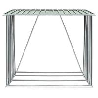 Haardhoutschuur 163x83x154 cm gegalvaniseerd staal groen - thumbnail