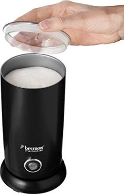 Bestron AMF8050 Viva Italia Elektrische Melkopschuimer 190-300 ml Zwart Bestron AMF8050 Viva Italia Elektrische Melkopschuimer 190-300 ml Zwart