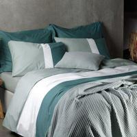 Dommelin Dommelin Dekbedovertrek Padua Percal 200TC Spargroen 140x200/220 cm - thumbnail