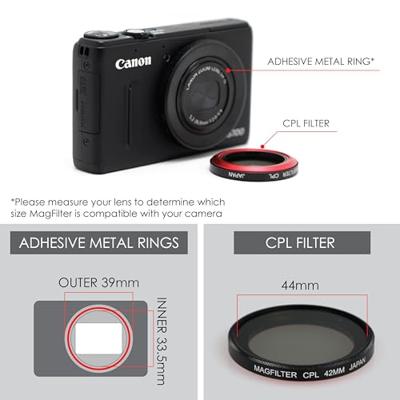 Carry Speed - Magfilter Polarizer Filter - 42 mm - Compacte Uitrusting - Geschikt voor Sony RX100/HX10/HX20/HX30V