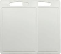 Cookinglife Snijplankenset met sapgeul 35 x 25 x 0.85 cm - Wit - 2 stuks - thumbnail