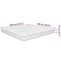 Matras 200x180x17 cm traagschuim - thumbnail