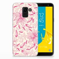 Samsung Galaxy J6 2018 | TPU Case | Pink Flowers - thumbnail
