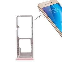 2 x SIM-kaart lade + micro SD-kaart lade voor vivo Y53 (Rose Gold) - thumbnail