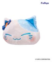 Nemuneko Cat Big Plush Figure Blue 35 cm - thumbnail
