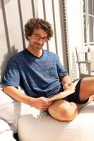 Hajo heren shortama blauw - thumbnail