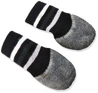 Trixie hondensokken anti-slip met rubberlaag rondom zwart - thumbnail